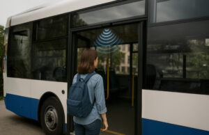 主動式公車車門防夾安全系統