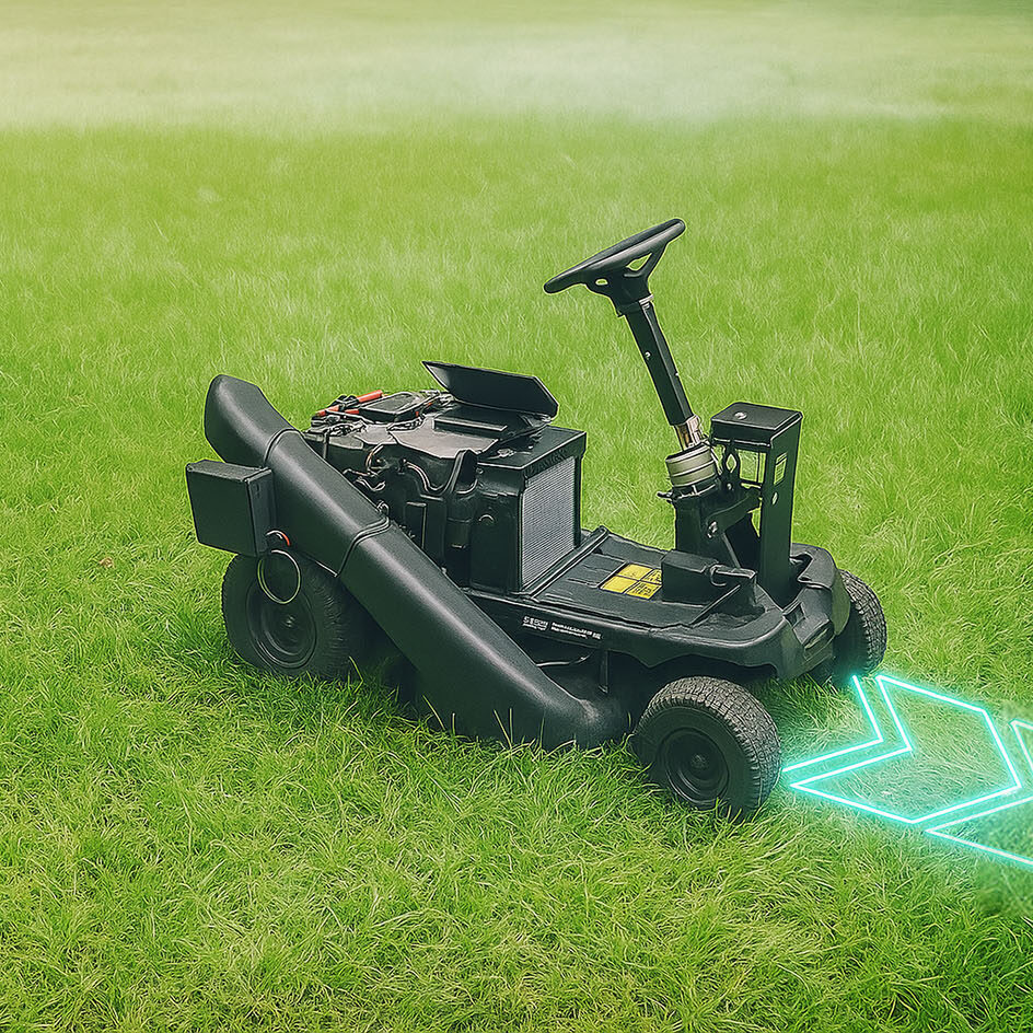 智慧自駕電動割草機